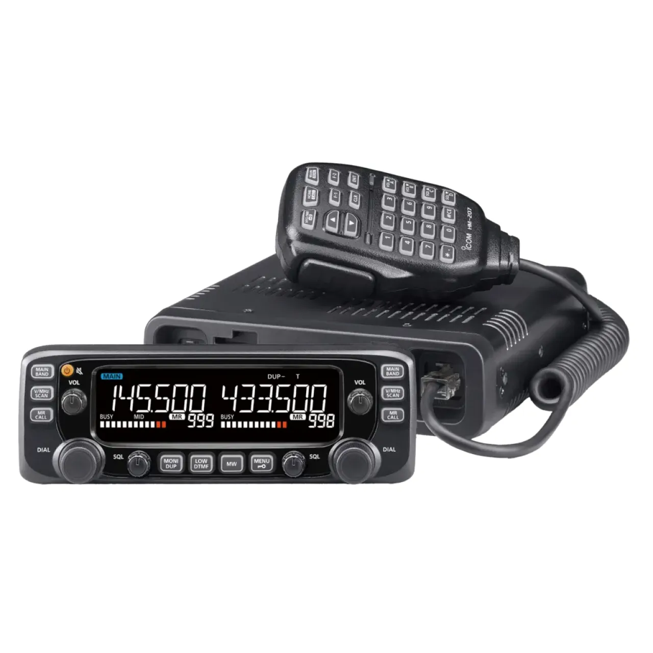 Mobile amateur bi-bande VHF UHF 50W, 1000 canaux IC-2730E NOIR